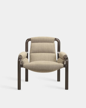 Atli Lounge Chair - Dark Grey Lacquer - Stone Beige-Turn 04
