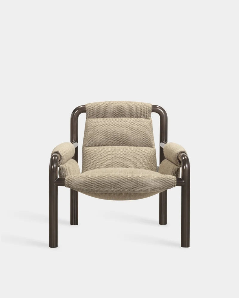Atli Lounge Chair - Dark Grey Lacquer - Stone Beige-Turn 04