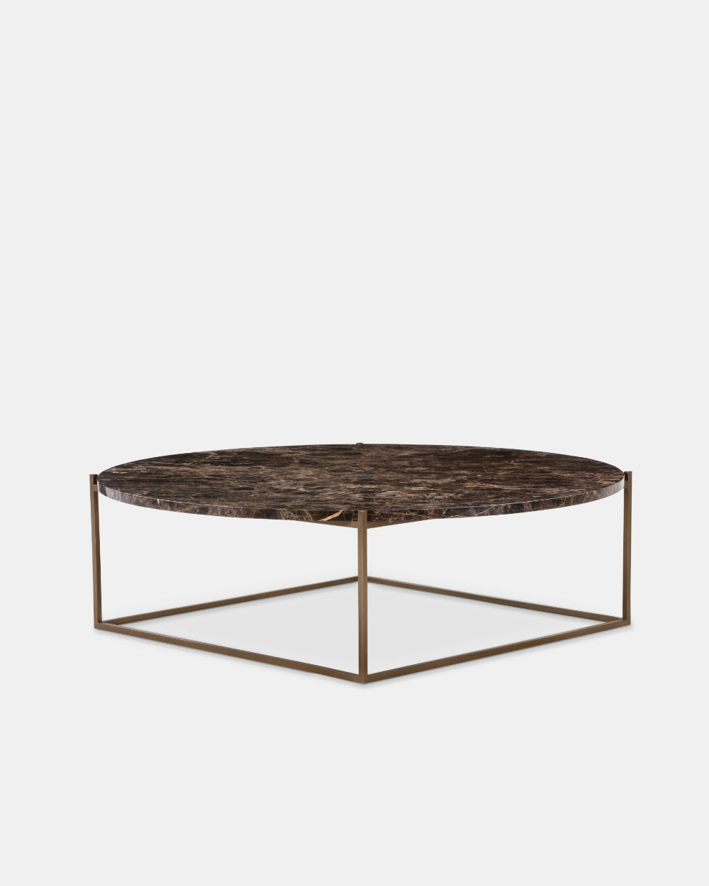Circle Coffee Table - Dark Emperador Marble - Large