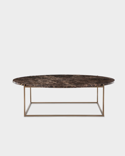 Circle Coffee Table - Dark Emperador Marble - Large
