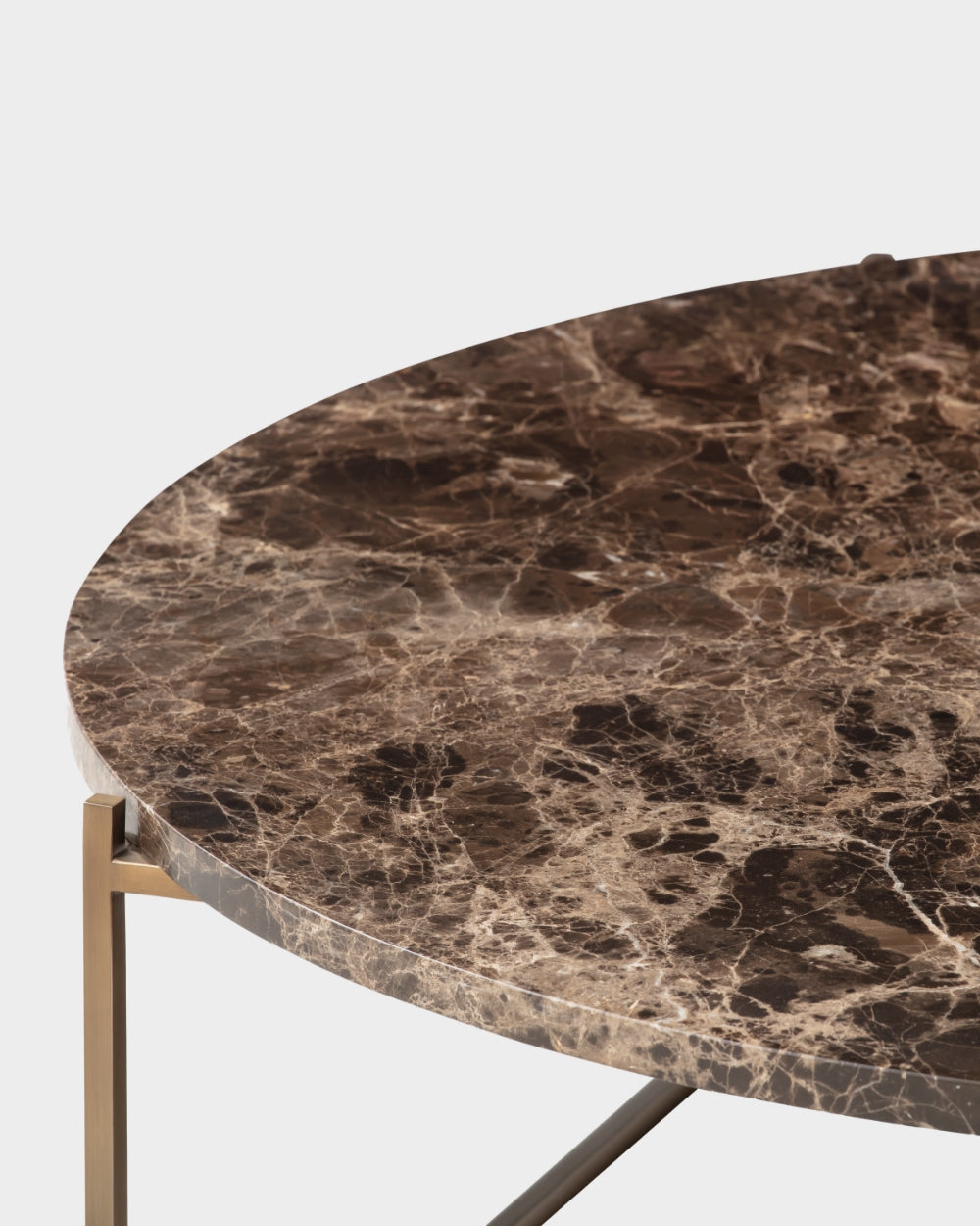 Circle Coffee Table - Dark Emperador Marble - Large