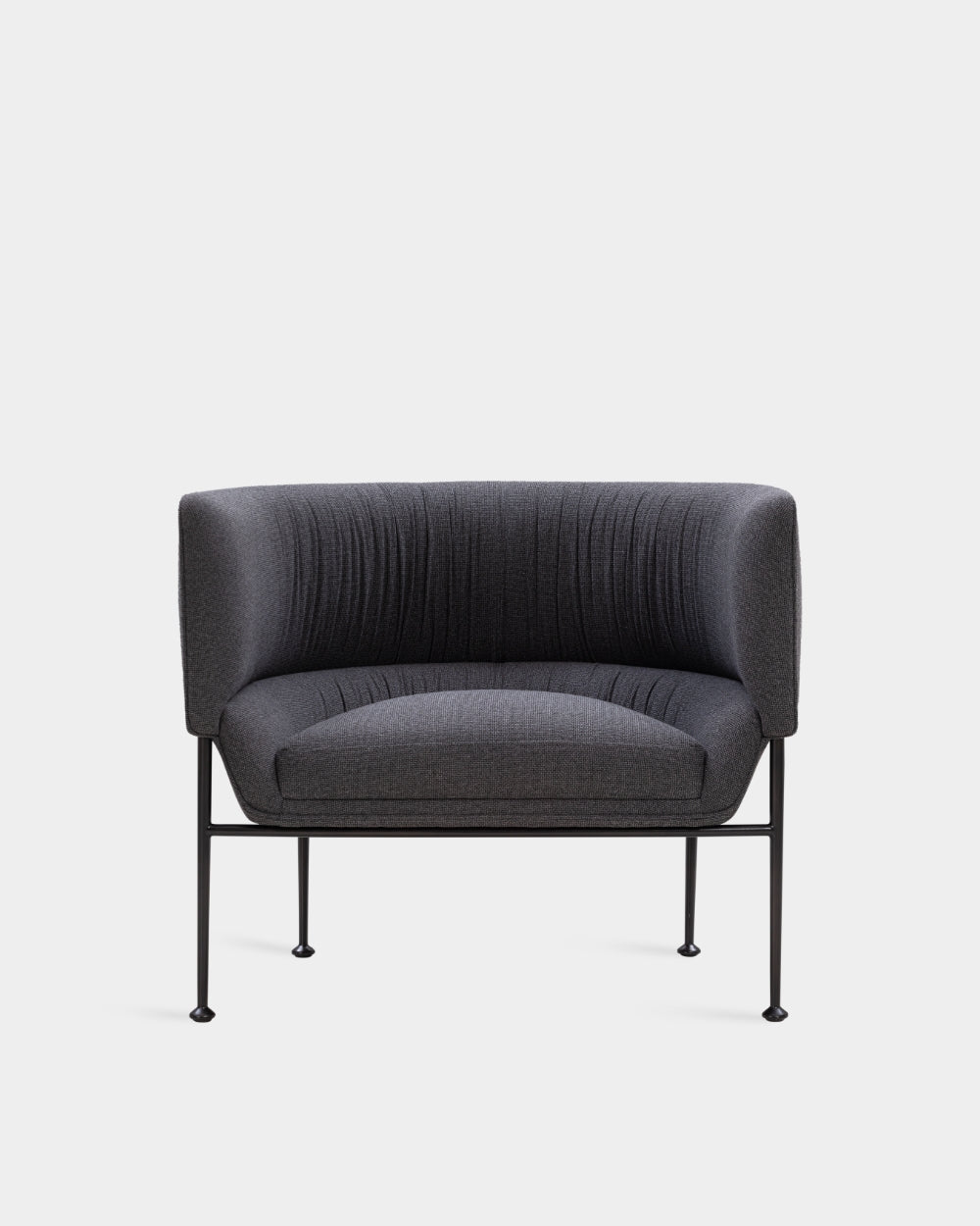 Collar Large Lounge Chair - Charcoal Black-Blend 2701