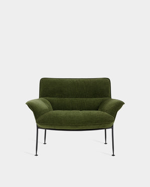 Duvet Lounge Chair - Black - Olive-Zest 06