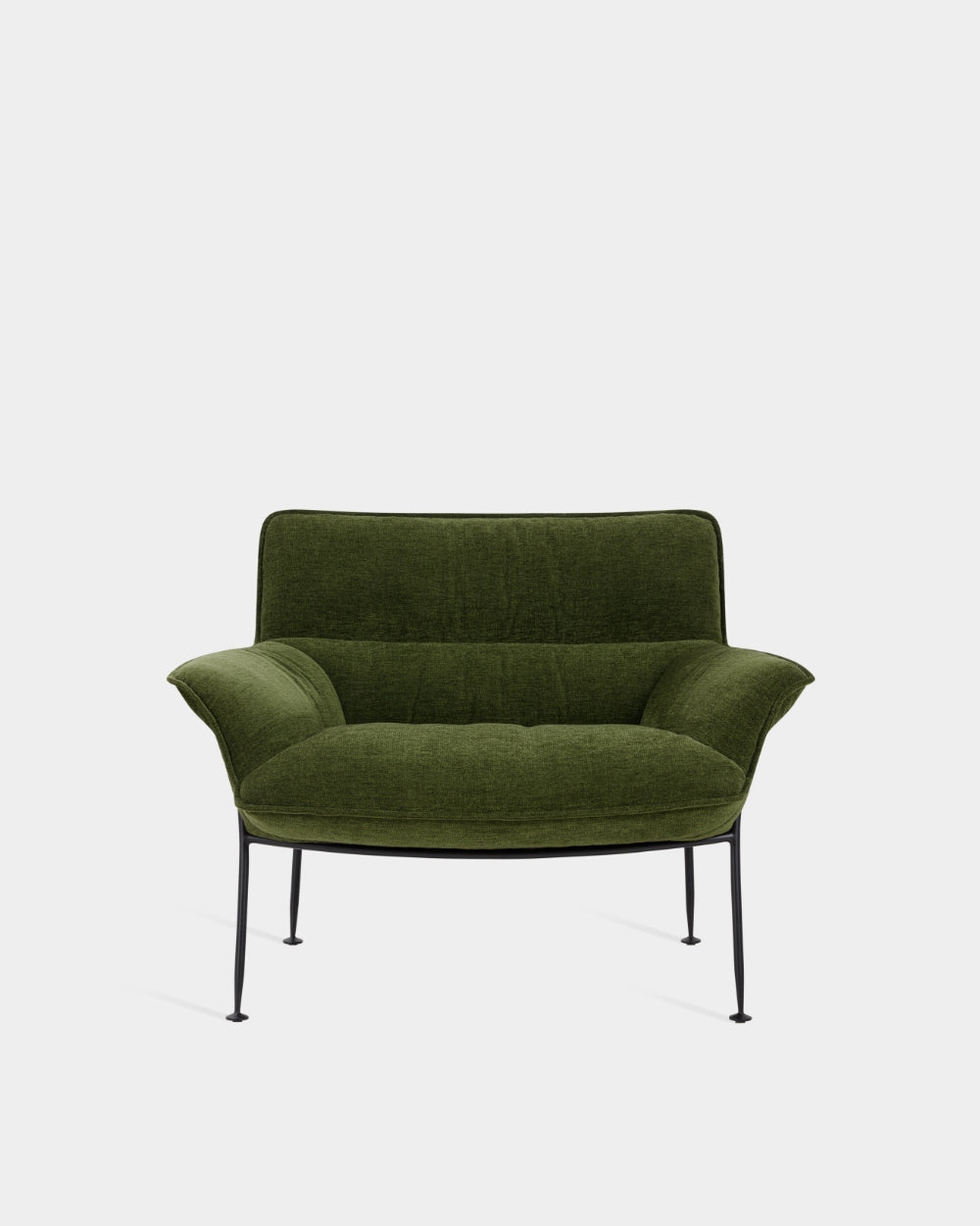 Duvet Lounge Chair - Black - Olive-Zest 06