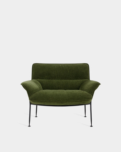 Duvet Lounge Chair - Black - Olive-Zest 06