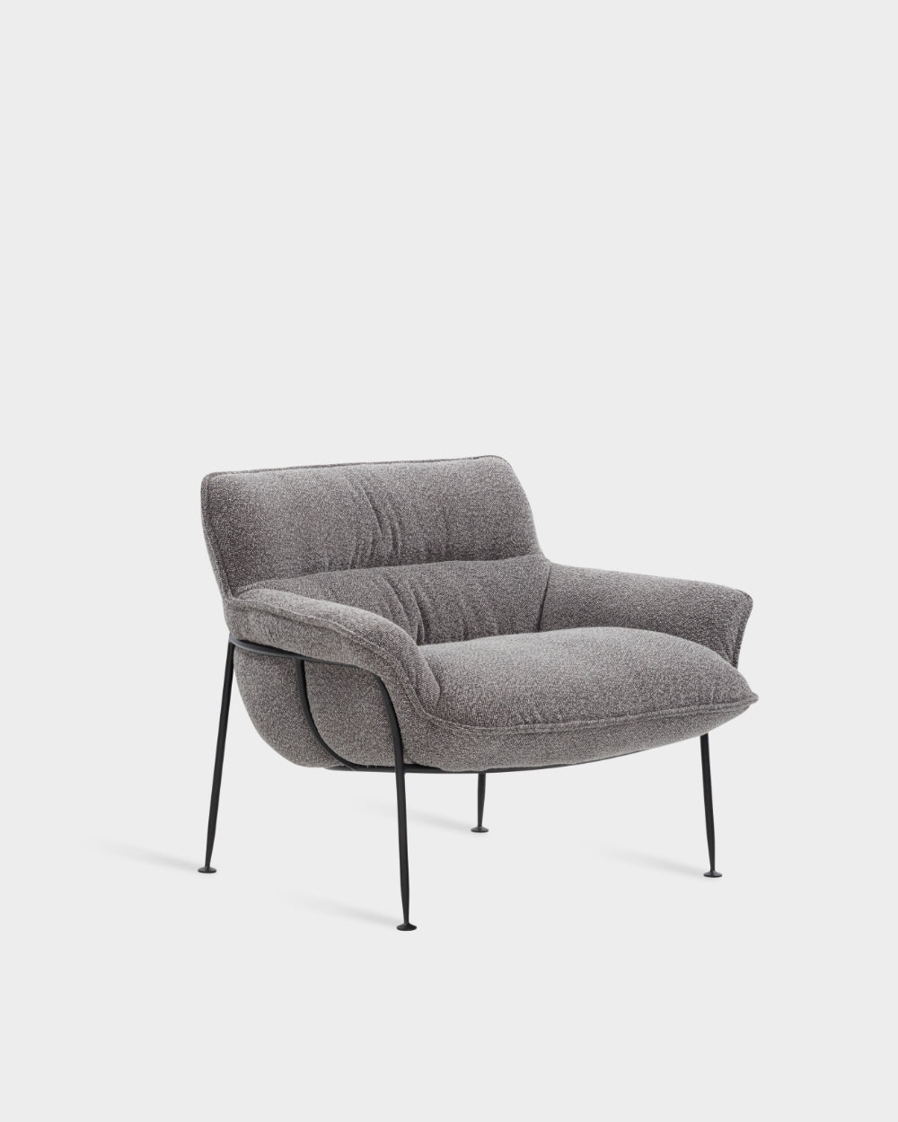 Duvet Lounge Chair - Black - Grey-Spectrum 14