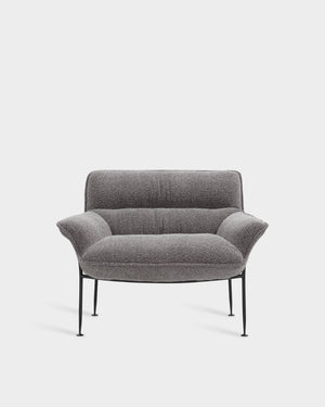 Duvet Lounge Chair - Black - Grey-Spectrum 14
