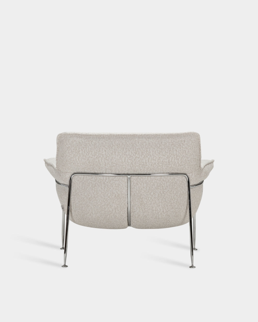 Duvet Lounge Chair - Chrome - Cream-Bosa 04