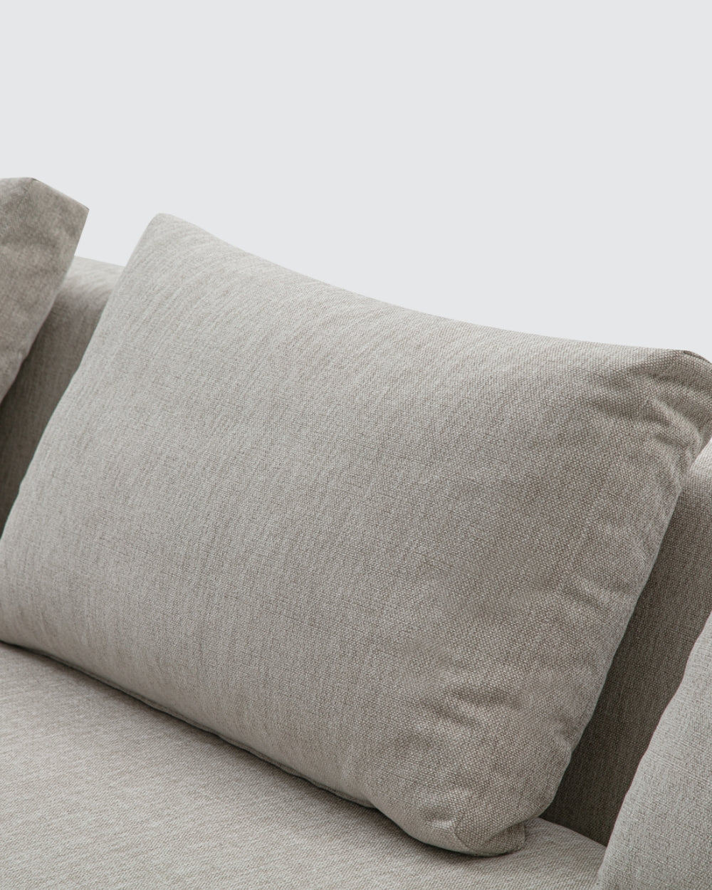 Edge V2 L Shape Sofa with Black Legs - Left Facing Chaise - Light Grey-Soft 02