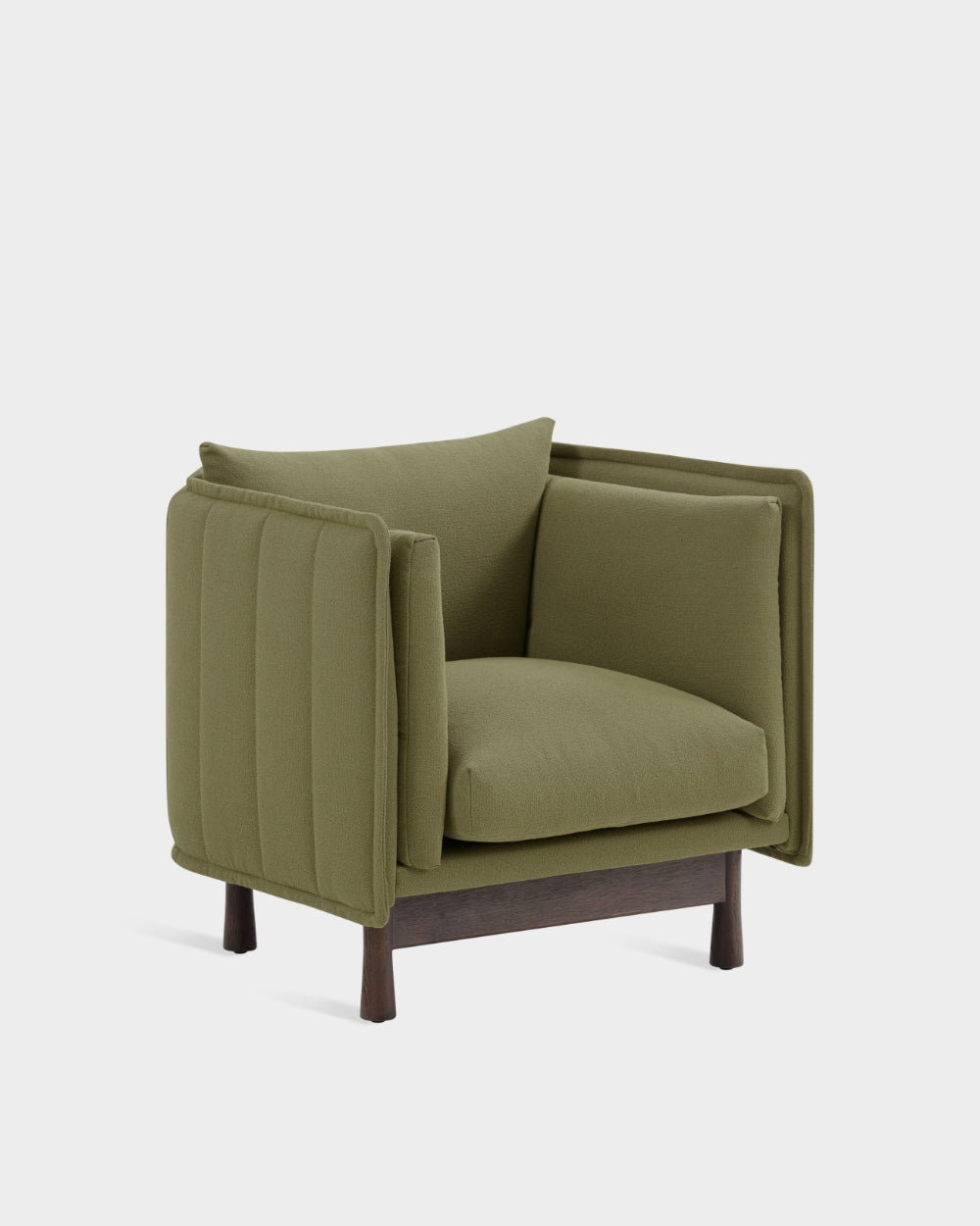 Kite Club Arm Chair - Dark Brown - Mustard Moss-Grain 68243