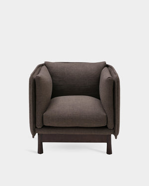 Kite Club Arm Chair - Dark Brown - Brown-Tivoli 04