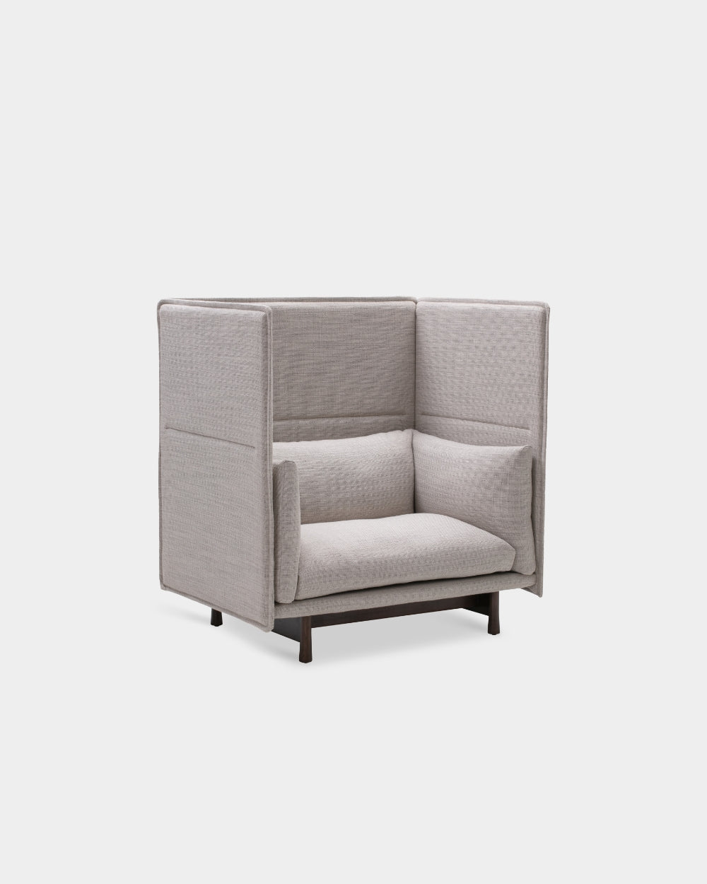 Kite High Back 1.5 Seater Sofa - Grey-Tivoli 02