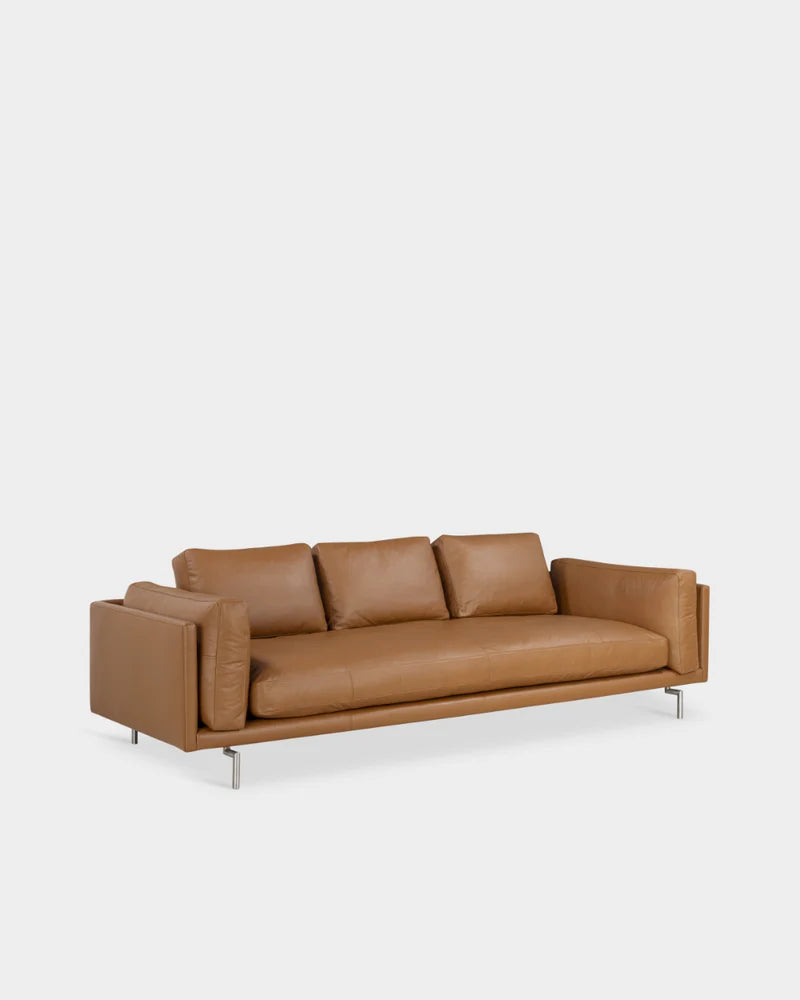 Levanto 3 Seater Sofa - Cognac Parma Leather