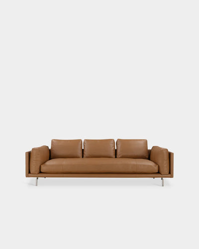 Levanto 3 Seater Sofa - Cognac Parma Leather