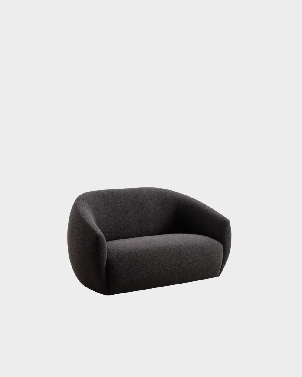 Lobby 2 Seater Sofa - Charcoal Boucle-Cuddle 08
