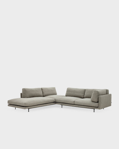 Maho V2 L Shape Sofa - Light Brown Boucle-Cuddle 04