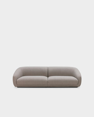 Montholon 3 Seater Sofa - Light Brown Boucle-Cuddle 04