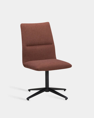 Ori Swivel High Back Chair with 4-Star Base - Brandy-Keiga 0572