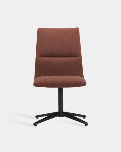 Ori Swivel High Back Chair with 4-Star Base - Brandy-Keiga 0572