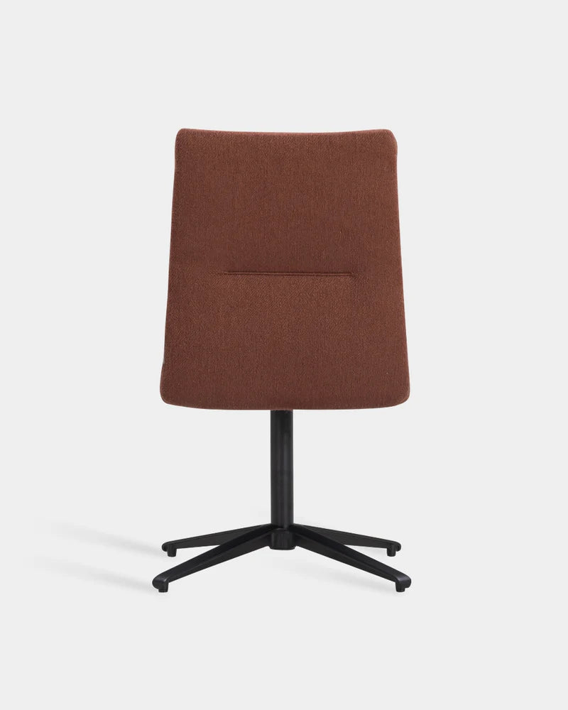 Ori Swivel High Back Chair with 4-Star Base - Brandy-Keiga 0572
