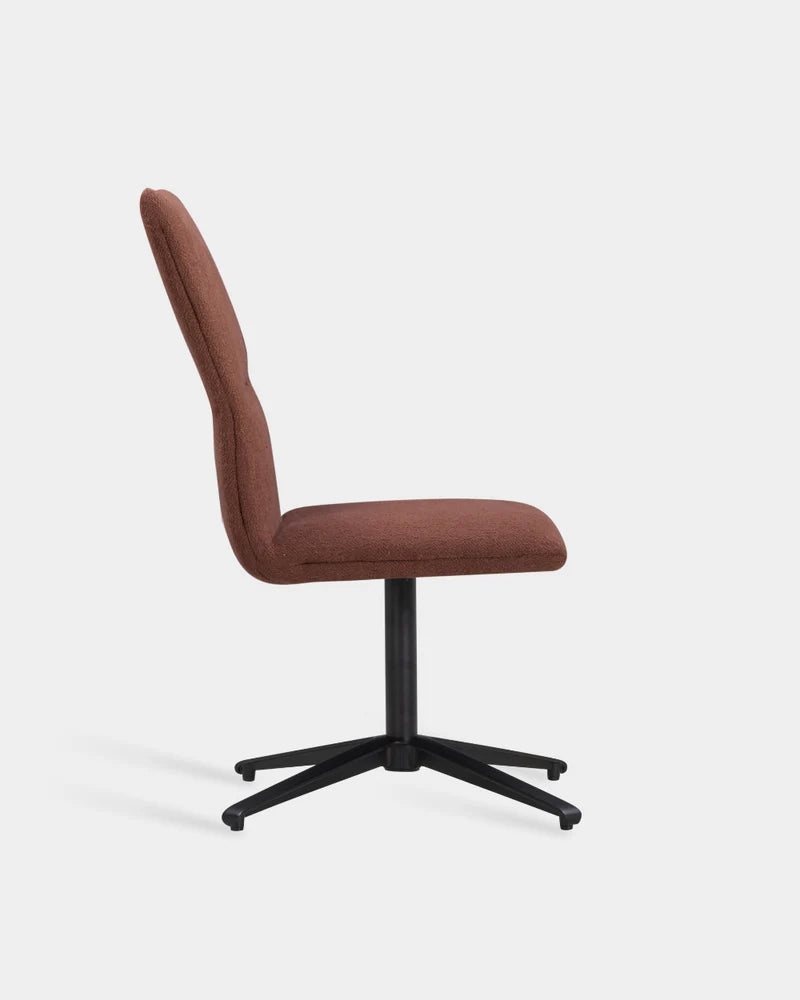 Ori Swivel High Back Chair with 4-Star Base - Brandy-Keiga 0572