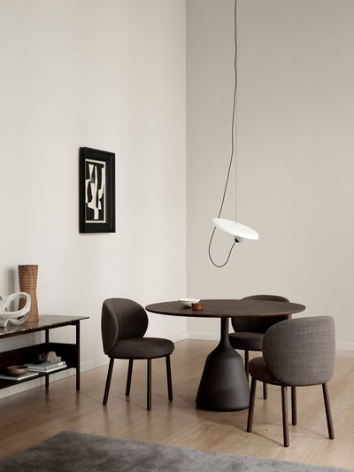 Coin Dining Table - Dark Brown