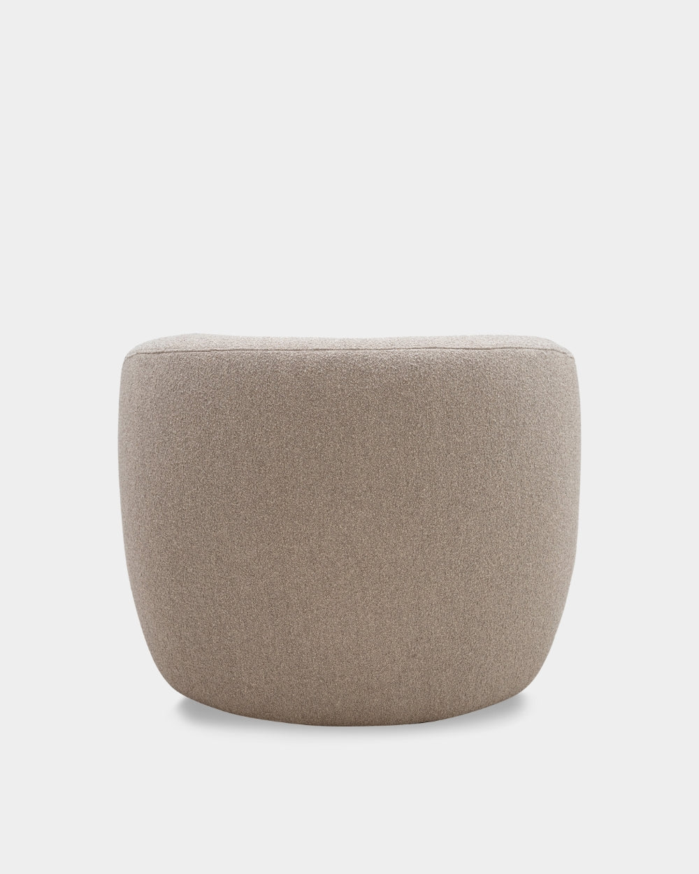 Ovata Large Lounge Chair - Light Brown Boucle-Cuddle 04