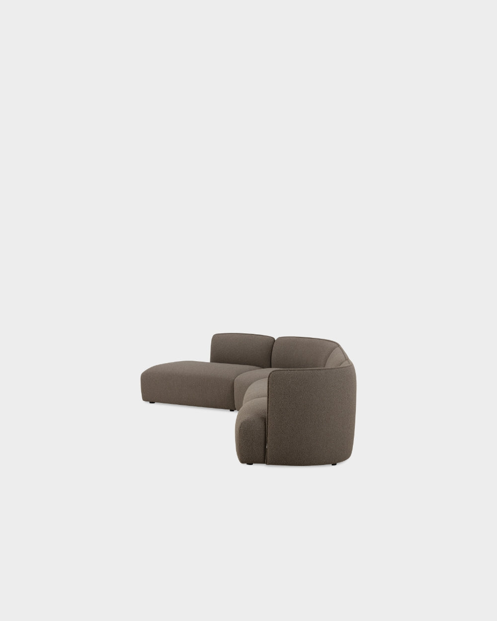 Panorama V3 Modular Sofa - Dark Brown Boucle-Cuddle 06