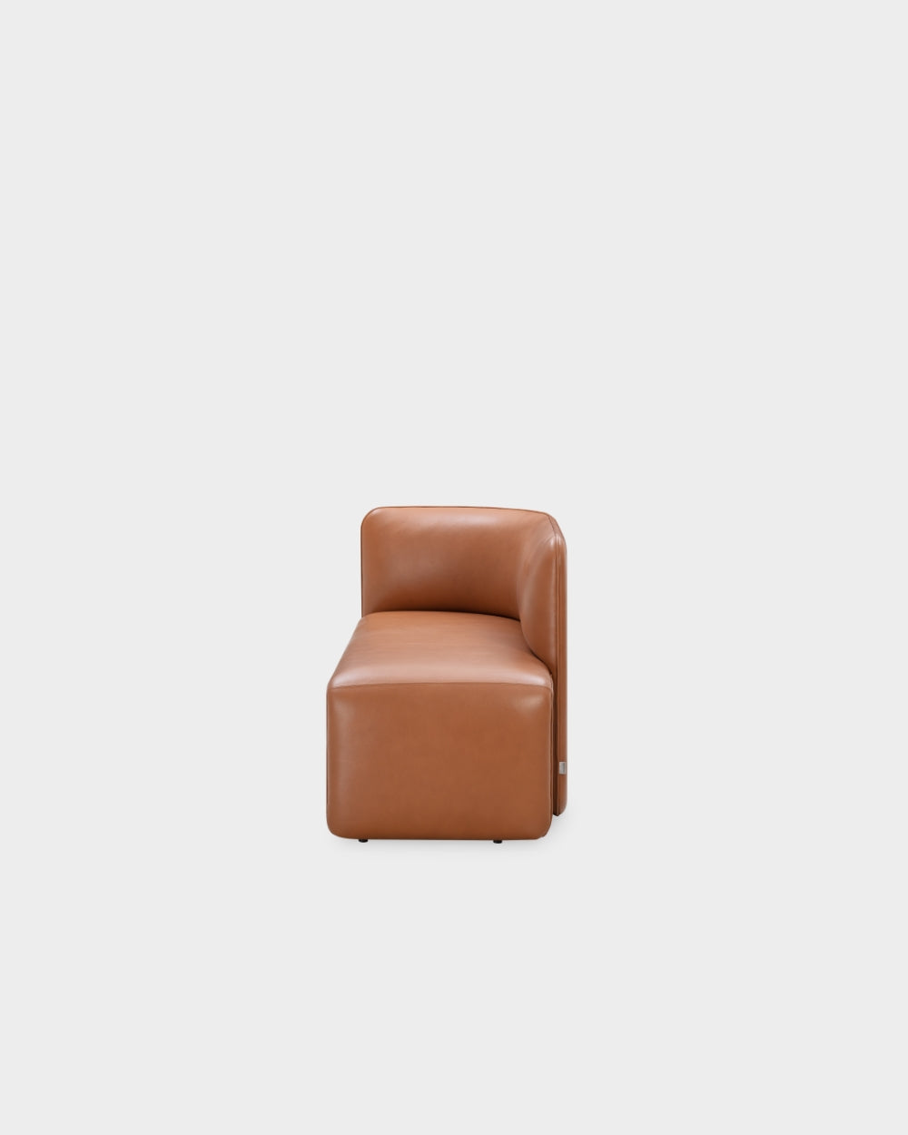 Rest 1.5 Seater Bench - Left Side Facing - Patrol Cognac Leather