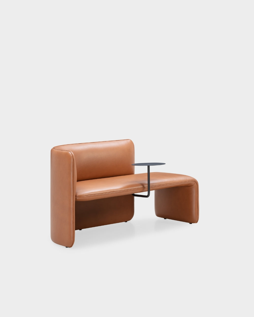 Rest 1.5 Seater Bench - Left Side Facing - Patrol Cognac Leather