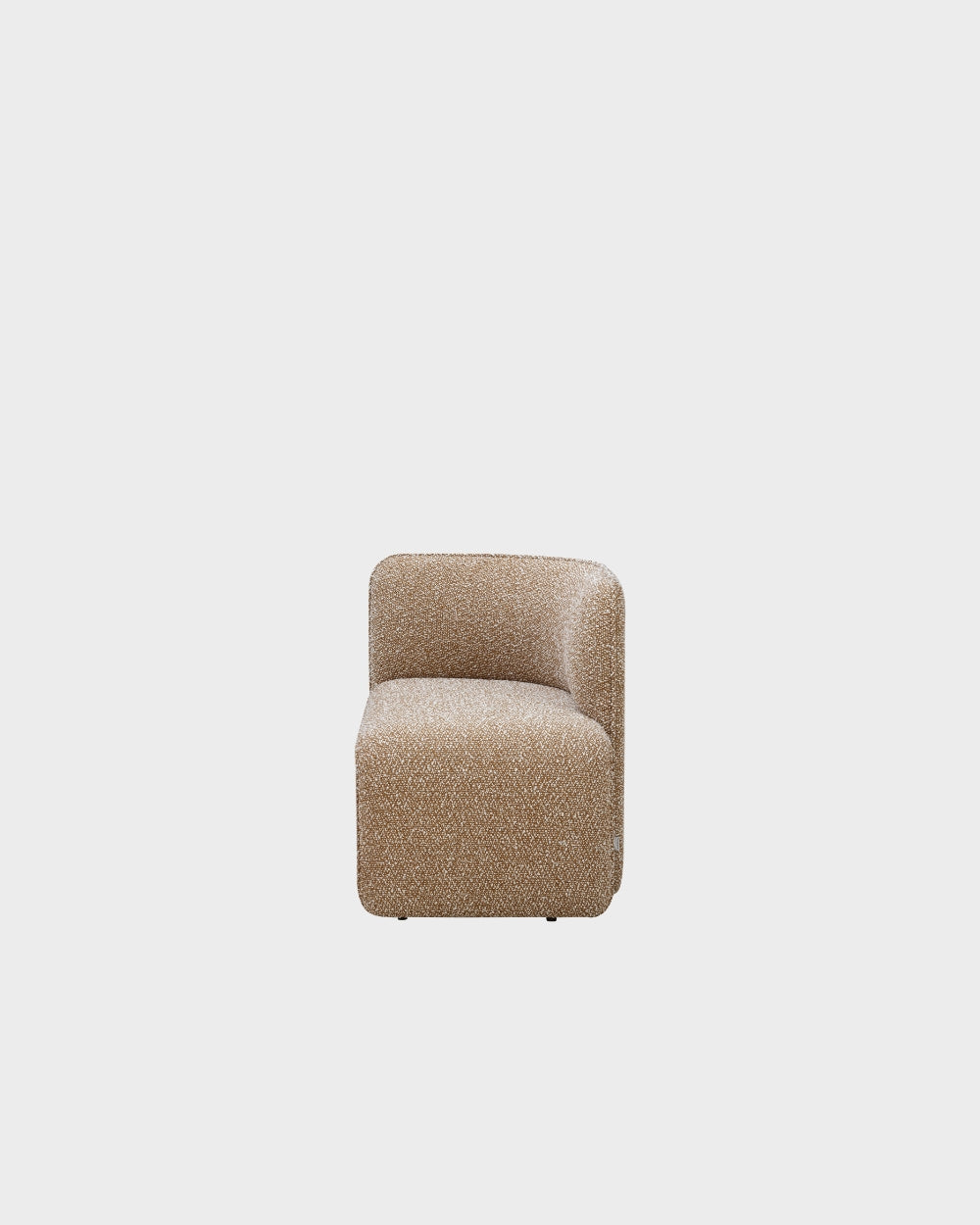 Rest 1 Seater Bench - Left Side Facing - Brown-Silenzio 04