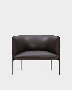 Sepal Lounge Chair - Mocca Parma Leather