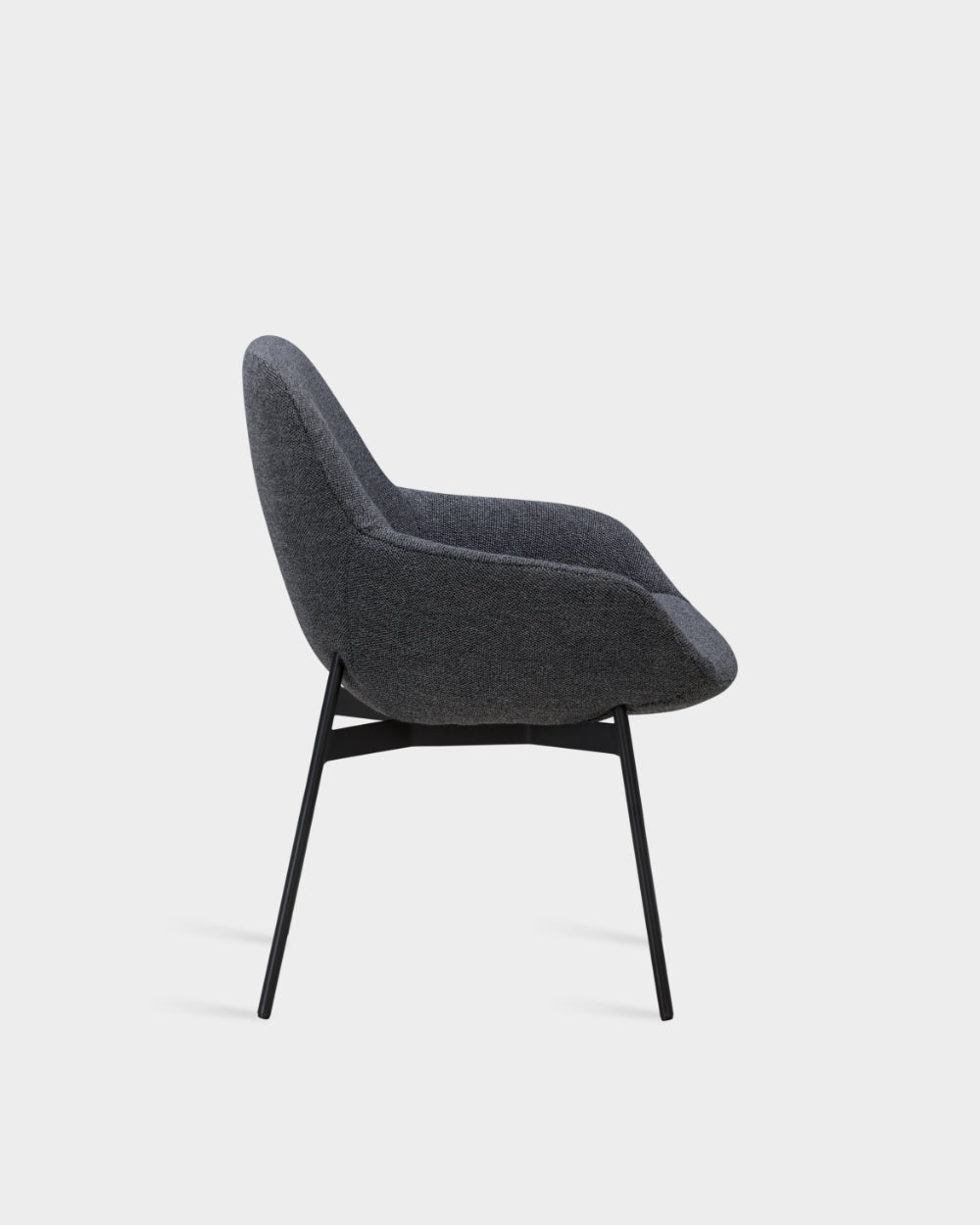 Sinum Dining Chair - Tweed Dark Grey-Coast 10