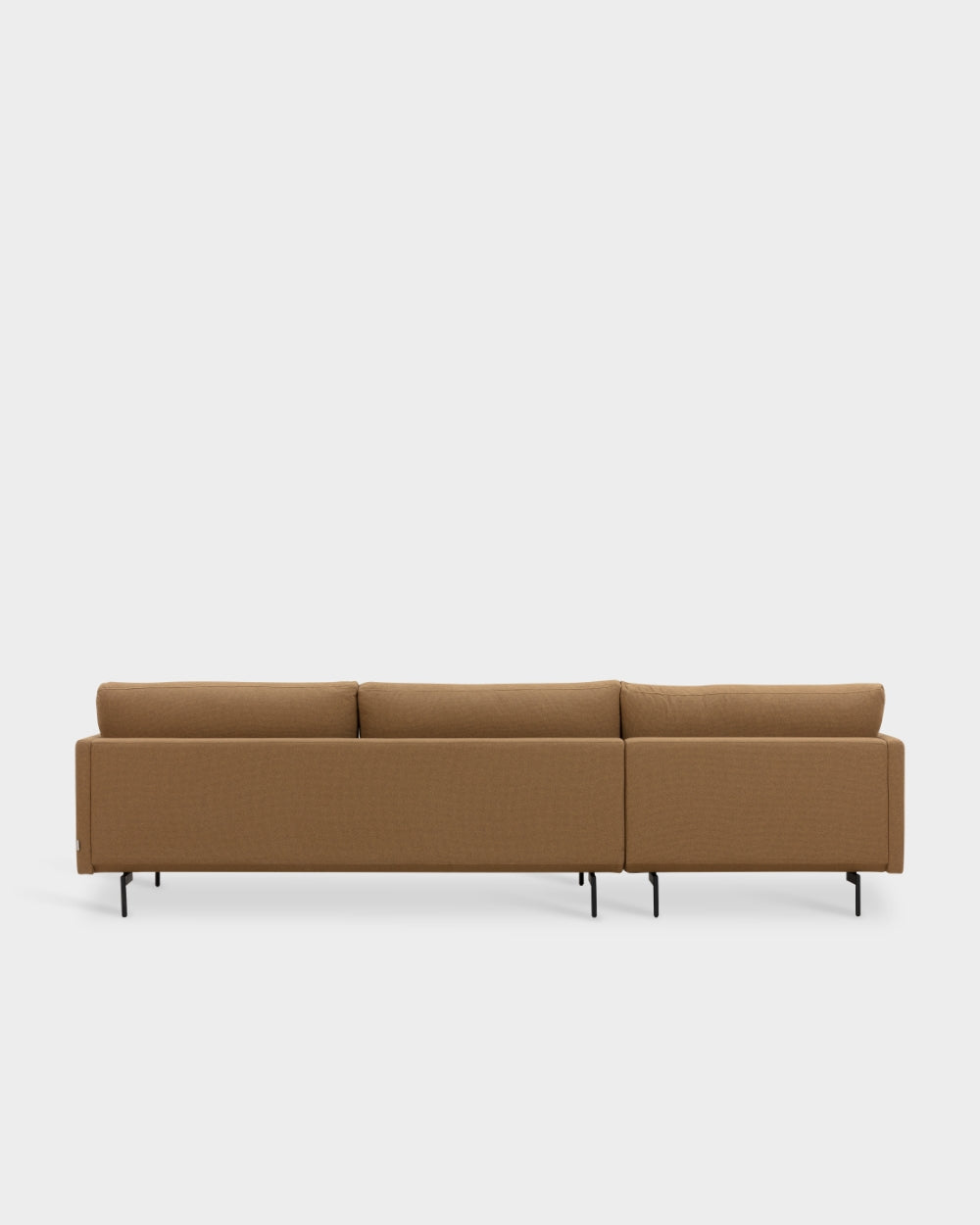 Trace L Shape Sofa - Saddle Brown-Blend 3001