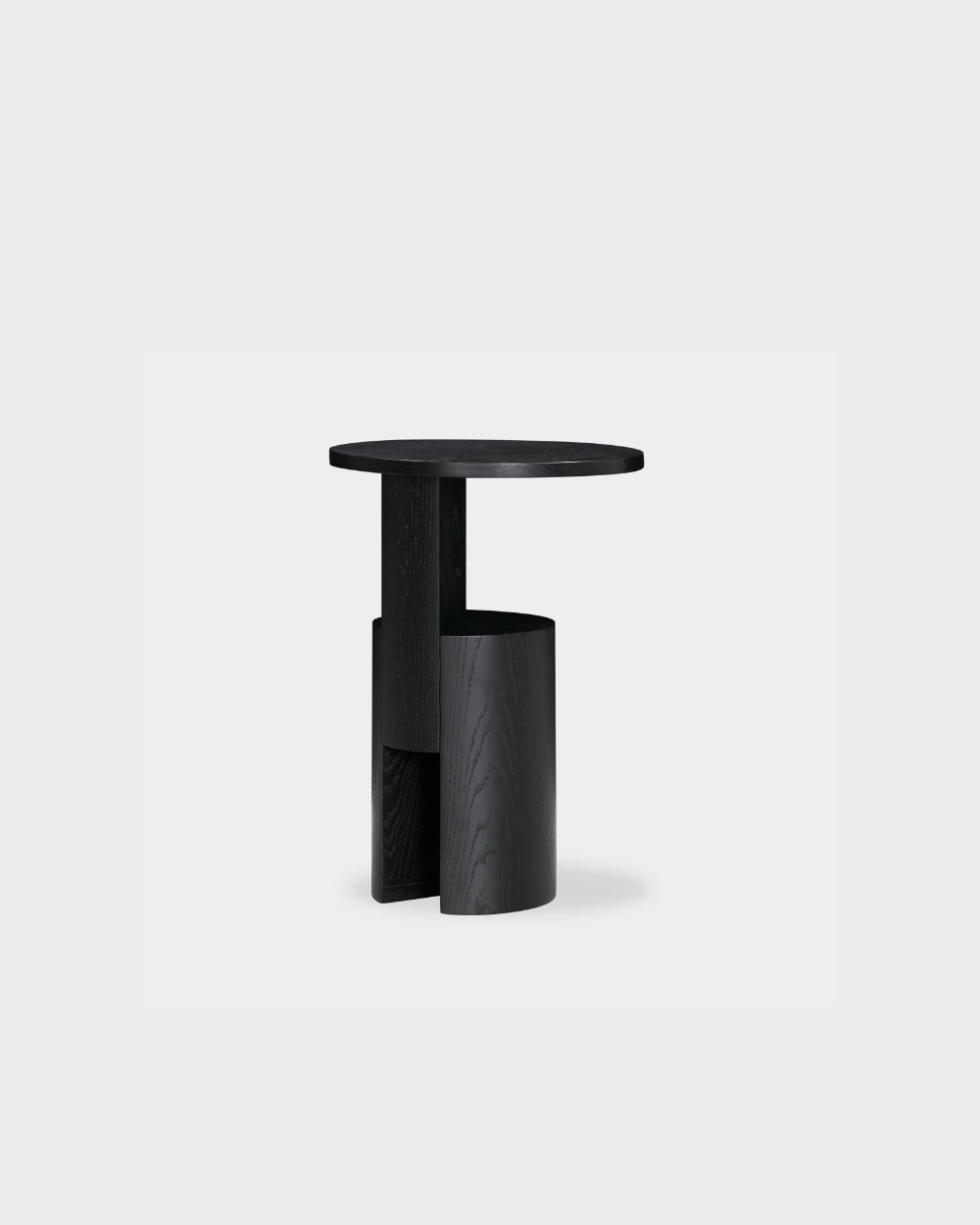 Wedge Side Table - High - Black